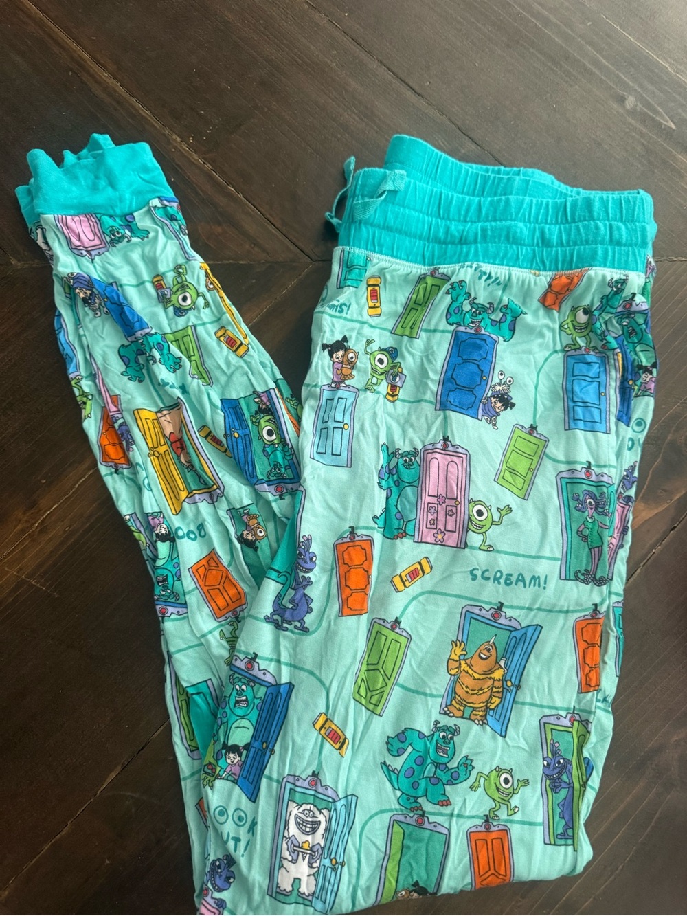 Little Sleepies Bamboo Monsters Inc. Pajama Pants Size Small